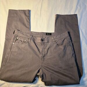 AG ADRIANO GOLDSCHMIED Graduate Tailored Leg Men 40x34 (Actual 40X32) Jeans Gray